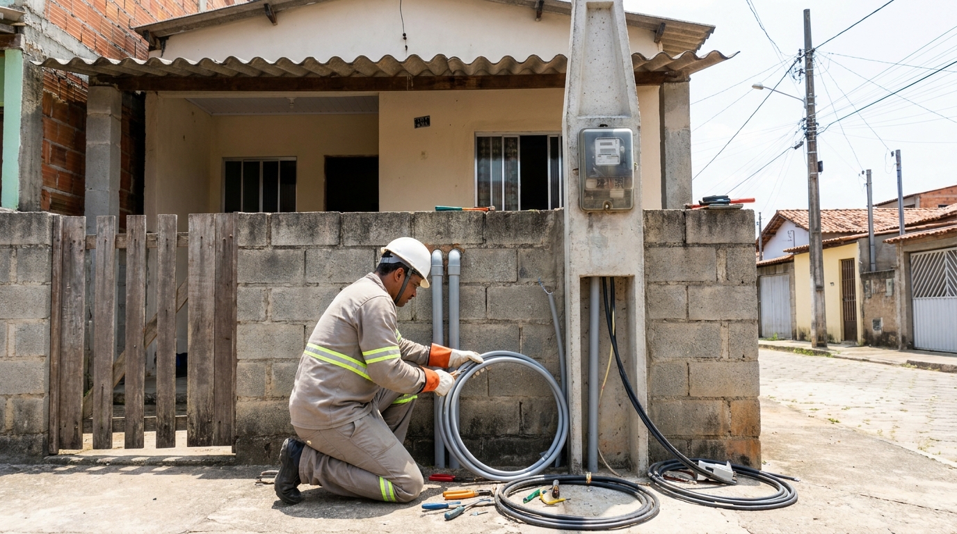 Instalação de Poste Padrão em Sorocaba‑SP