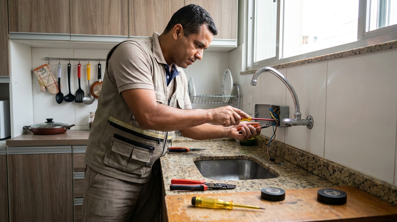 Instalação em Cozinha ou Área Gourmet em Sorocaba‑SP